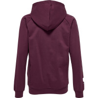 hummel Hmlmove Grid Cotton Zip Hoodie Kinder - grape wine