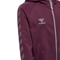 hummel Hmlmove Grid Cotton Zip Hoodie Kinder - grape wine