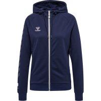 hummel Hmlmove Grid Cotton Zip Hoodie Woma Damen - marine