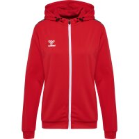 hummel Hmlauthentic Pl Zip Hoodie Damen - true red