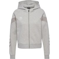 hummel Hmltravel Zip Hoodie Damen - light grey melange