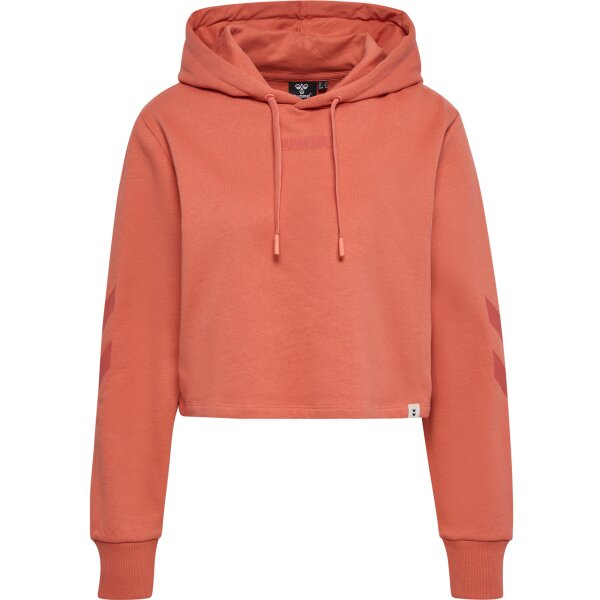 hummel Hmllegacy Cropped Hoodie Damen - apricot brandy