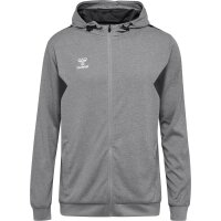 hummel Hmlauthentic Pl Zip Hoodie Herren - grey melange