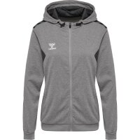 hummel Hmlauthentic Pl Zip Hoodie Damen - grey melange