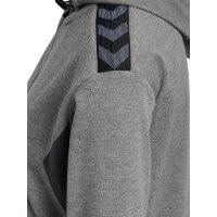 hummel Hmlauthentic Pl Zip Hoodie Damen - grey melange