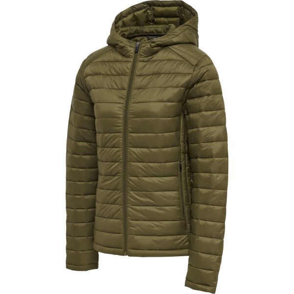 hummel Hmlred Quilted Hood Trainingsjacke Damen - dark olive