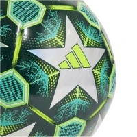 adidas UCL 24/25 Knockout Stages Foil Trainingsball - gr&uuml;n/wei&szlig;/schwarz