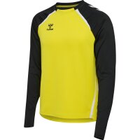 hummel Hmllead 2.0 Crew Sweat Herren - blazing yellow/black