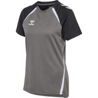 hummel Hmllead 2.0 Polo Damen - steel gray/asphalt