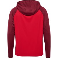 hummel Hmllead 2.0 Zip Hoodie Herren - true red/maroon