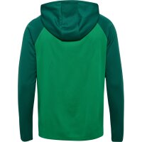 hummel Hmllead 2.0 Zip Hoodie Herren - jelly bean/evergreen