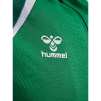 hummel Hmllead 2.0 Zip Hoodie Herren - jelly bean/evergreen