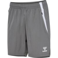 hummel Hmllead 2.0 Woven Shorts Damen - steel gray