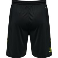 hummel Hmlcore Xk Poly Shorts - black/lime popsicle