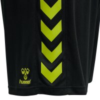 hummel Hmlcore Xk Poly Shorts - black/lime popsicle