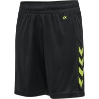 hummel Hmlcore Xk Poly Shorts Kinder - black/lime popsicle