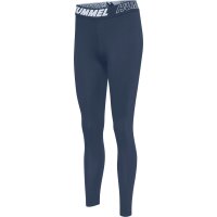 hummel Hmlte Maja Mid Waist Cotton Leggins Damen - insignia blue