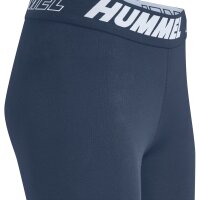 hummel Hmlte Maja Mid Waist Cotton Leggins Damen - insignia blue