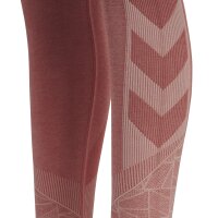 hummel Hmlmt Energy Seamless Hw Leggins Damen - withered rose/rose tan melange