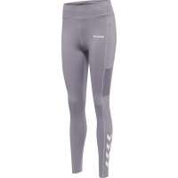 hummel Hmlmt Chipo Mid Waist Leggins Damen - minimal gray