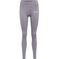 hummel Hmlmt Chipo Mid Waist Leggins Damen - minimal gray