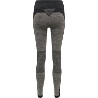 hummel Hmlclea Seamless Mid Waist Leggins Damen - chateau gray/black melange