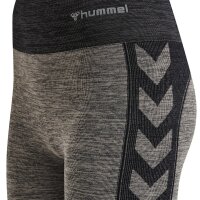 hummel Hmlclea Seamless Mid Waist Leggins Damen - chateau gray/black melange