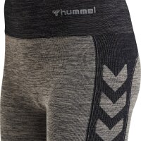 hummel Hmlclea Seamless Cycling Shorts Damen - chateau gray/black melange