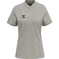 hummel Hmlmove Grid Polo Damen - grey melange