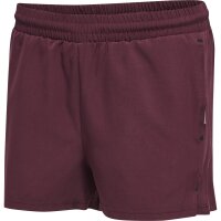 hummel Hmlmove Grid Woven Shorts Damen - grape wine