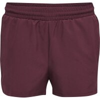 hummel Hmlmove Grid Woven Shorts Damen - grape wine