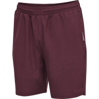 hummel Hmlmove Grid Woven Shorts Herren - grape wine