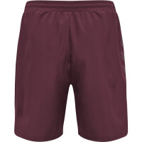 hummel Hmlmove Grid Woven Shorts Herren - grape wine