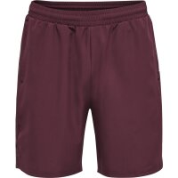 hummel Hmlmove Grid Woven Shorts Herren - grape wine