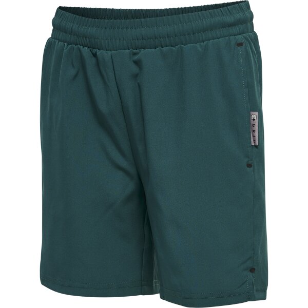 hummel Hmlmove Grid Woven Shorts Kinder - deep teal