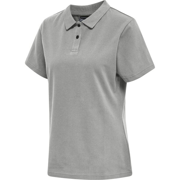 hummel Hmlred Stretch Polo Damen - grey melange