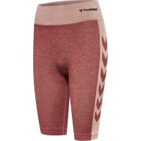 hummel Hmlclea Seamless Cycling Shorts Damen - withered rose/rose tan melange