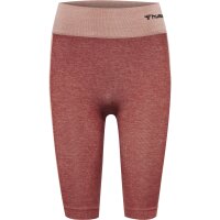 hummel Hmlclea Seamless Cycling Shorts Damen - withered rose/rose tan melange