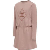 hummel Hmlluna Dress L/S M&auml;dchen - woodrose