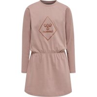 hummel Hmlluna Dress L/S M&auml;dchen - woodrose