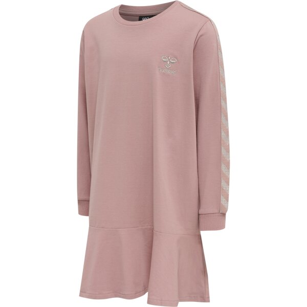 hummel Hmlevelyn Dress L/S Mädchen - woodrose