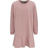 hummel Hmlevelyn Dress L/S M&auml;dchen - woodrose