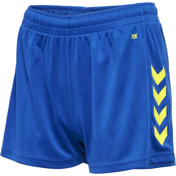 hummel Hmlcore Xk Poly Shorts Damen - true blue/blazing yellow