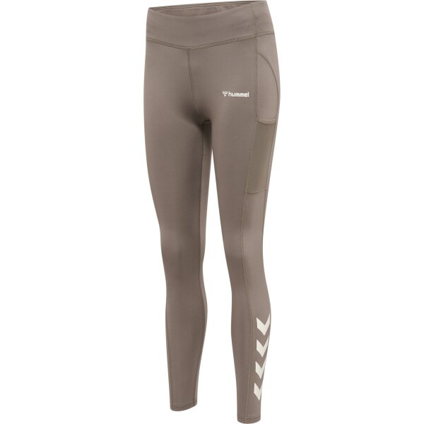 hummel Hmlmt Chipo Mid Waist Leggins Damen - driftwood