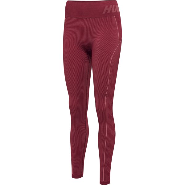 hummel Hmlte Christel Seamless Mw Leggins Damen - cabernet/apple butter melange