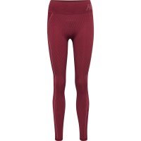 hummel Hmlte Christel Seamless Mw Leggins Damen - cabernet/apple butter melange