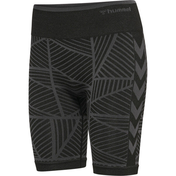 hummel Hmlmt Energy Seamless Mw Shorts Damen - black/asphalt melange