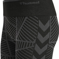 hummel Hmlmt Energy Seamless Mw Shorts Damen - black/asphalt melange