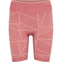 hummel Hmlmt Energy Seamless Mw Shorts Damen - withered rose/rose tan melange