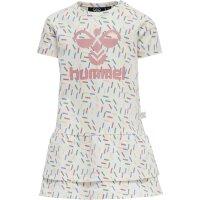 hummel Hmlaurora Dress S/S M&auml;dchen - marshmallow